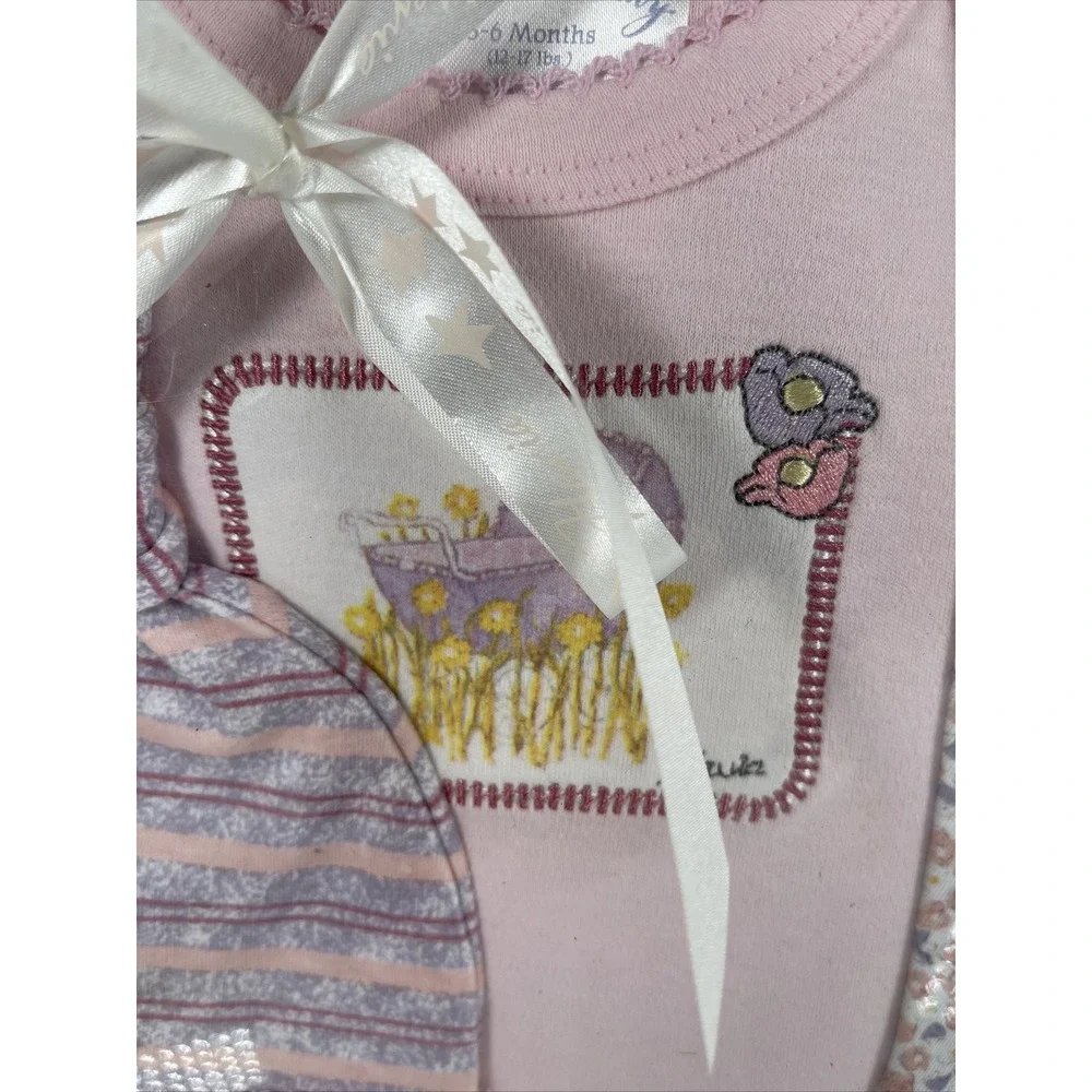 NOS Flavia 4 Piece Diaper Cover Set 3-6mo Baby‎ Clothes NIP Pink Carriage